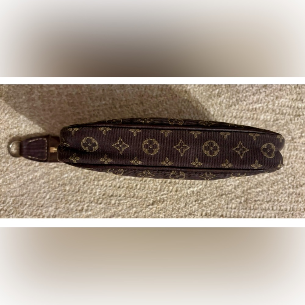 π Louis Vuitton Brown Mini Lin Pouch - Picture 9 of 10